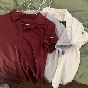 Nike dry fit golf shirts